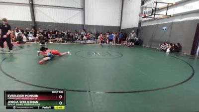 106-113 lbs Quarterfinal - Everleigh Monson, FordDynastyWrestlingClub vs Jorgia Schliesman, Reality Sports Wrestling Club