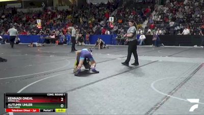 100 lbs Cons. Round 1 - Autumn Uhler, Trailhands vs Kennadi ONeal, Spring Hill