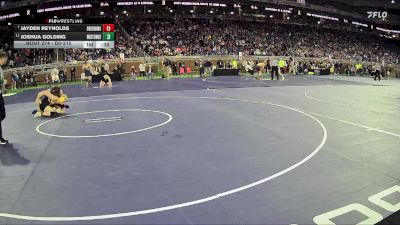 D2-215 lbs Cons. Round 2 - Joshua Golding, Warren Woods-Tower HS vs Jayden Reynolds, Kenowa Hills HS