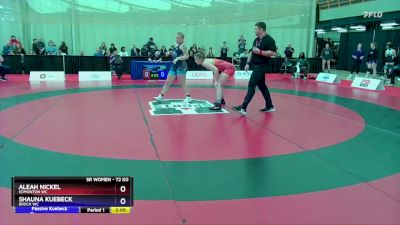 72 kg Round 4 - Aleah Nickel, Edmonton WC vs Shauna Kuebeck, Brock WC