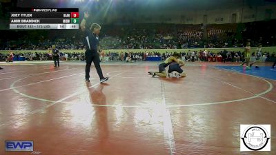 175 lbs Consi Of 16 #1 - Joey Tyler, Blanchard High School vs Amir Braddick, Midwest City JH