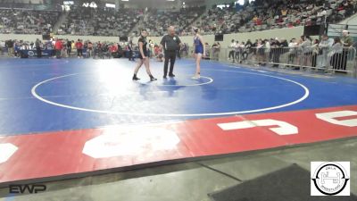 113 lbs Round Of 64 - Arrabella Nellis, Bixby JH Girls vs Bella Temple, Madill