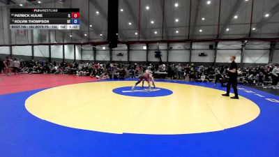 16U Boys FS - 144 lbs Cons. Round 7 - Patrick Hulne, IL vs Kolvin Thompson, UT