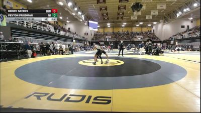 120 lbs Consi Of 32 #2 - Brody Sayers, Belmont Hill School vs Peyton Friedman, Paul VI Catholic High School