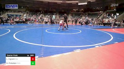 55 lbs Quarterfinal - Larenz Ingram, RSA RedStorm vs Gracelynn Pinkston, Pocola Youth Wrestling