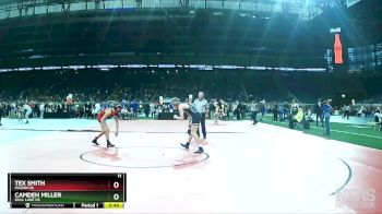 D2-144 lbs Cons. Round 3 - Tex Smith, Mason HS vs Camden Miller, Gull Lake HS