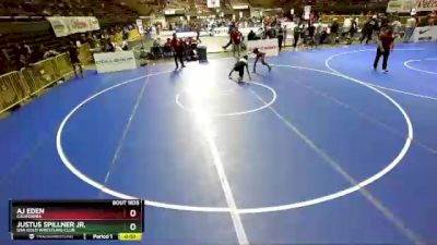 114 lbs Cons. Round 4 - Justus Spillner Jr., USA Gold Wrestling Club vs Aj Eden, California