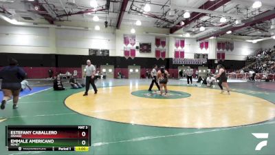 190 lbs 3rd Place Match - Emmale Americano, Hemet vs Estefany Caballero, Orange