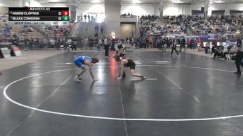 AA 144 lbs Cons. Semi - Kaden Clopton, Science Hill High School vs Blake Congdon, Cleveland High School