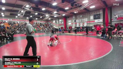 95 lbs Cons. Round 6 - Riley N. Rivera, Elsinore vs Isabella Millan, Grand Terrace