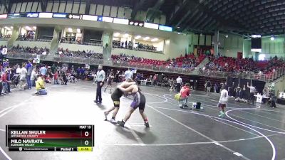 160 lbs 1st Place Match - Milo Navratil, Elkhorn Valley vs Kellan Shuler, Hitchcock County