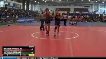 172 lbs Round 3 (3 Team) - Braidon Woodward, Canisteo-Greenwood Sr HS vs Anthony Giordano, Shoreham-Wading River HS