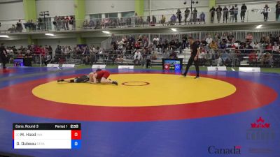 55kg Cons. Round 3 - Mikah Hood, Island Wrestling Academy vs Dominic Dubeau, Strathcona WC