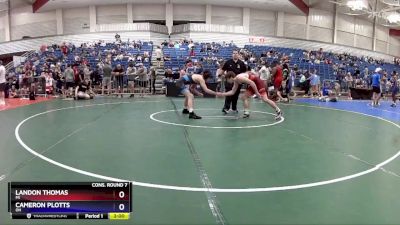 138 lbs Cons. Round 7 - Landon Thomas, MI vs Cameron Plotts, OH