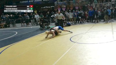 150 2A Quarterfinal - Mason Basile, Jesuit vs Collver Hipp, Niceville