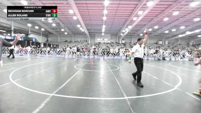 70 lbs Rr Rnd 2 - Beckham Borchin, All-American Wrestling Club Blue vs Allen Boland, Shore Thing Sharks