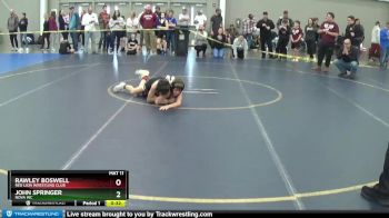 82 lbs Champ. Round 2 - John Springer, Nova WC vs Rawley Boswell, Red Lion Wrestling Club