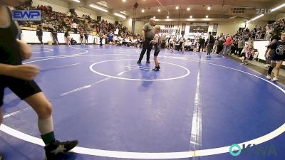 55 lbs Semifinal - Gauge Huffman, Vinita Kids Wrestling vs Miles Parrish, Claremore Wrestling Club