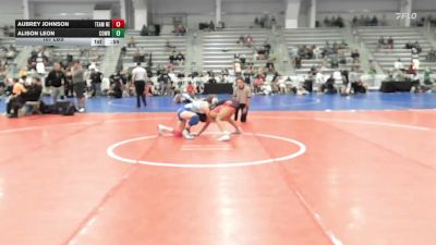 107 lbs Rr Rnd 2 - Aubrey Johnson, Nebraska Blue - HSG vs Alison Leon, Cowrock WC - HSG