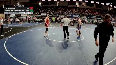 D 1 157 lbs Champ. Round 2 - Wyatt Mire, Jesuit vs Anthony Cinquemano, Brother Martin