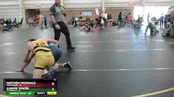 150 lbs Round 2 (4 Team) - Karson Yancer, Mi Pitbulls vs Matthew McDonald, Ninja Killer