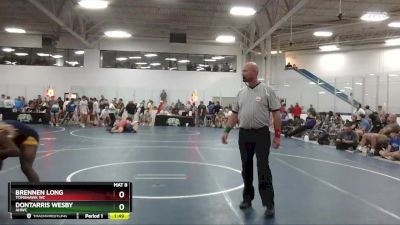 155 lbs Cons. Round 2 - Brennen Long, Tomahawk WC vs Dontarris Wesby, AHWC