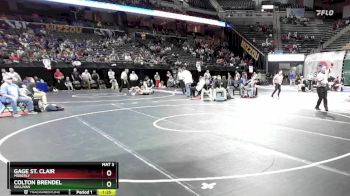 165 Class 2 lbs Quarterfinal - Colton Brendel, Sullivan vs Gage St. Clair, Moberly