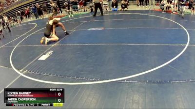 132 lbs Cons. Semi - Jaden Casperson, Shootbox vs Kixten Barney, Uintah Jr High Wrestling