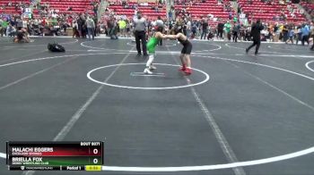 88 lbs Semifinal - Briella Fox, Derby Wrestling Club vs Malachi Eggers, EXCELSIOR SPRINGS