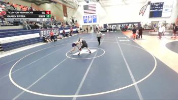 150 lbs Quarterfinal - Clinton VerHeecke, Decatur Unity Christian vs Oakley Rivera, Wilmington