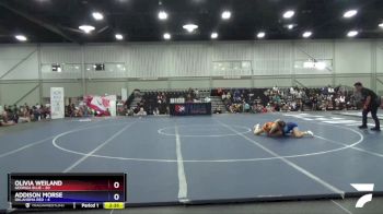 106 lbs Semis & 3rd Wb (16 Team) - Olivia Weiland, Georgia Blue vs Addison Morse, Oklahoma Red