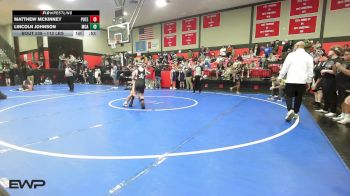 112 lbs Consi Of 8 #1 - Matthew McKinney, Poteau vs Lincoln Johnson, McAlester