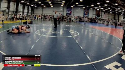 160 lbs Rd# 8- 12:30pm Saturday Final Pool - Jordan Mckinney, Lions Wrestling Academy vs Kyson Kroeger, Rebellion