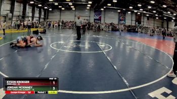 160 lbs Rd# 8- 12:30pm Saturday Final Pool - Jordan Mckinney, Lions Wrestling Academy vs Kyson Kroeger, Rebellion