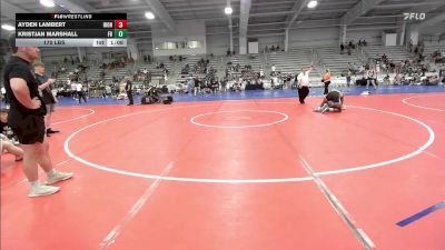 170 lbs Rr Rnd 3 - Ayden Lambert, Iron Faith Wrestling vs Kristjan Marshall, Flickr Boyz Yahtzee