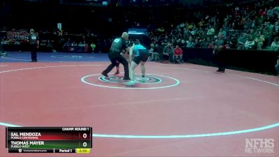 215-4A Champ. Round 1 - Thomas Mayer, Pueblo West vs Sal Mendoza, Pueblo Centennial