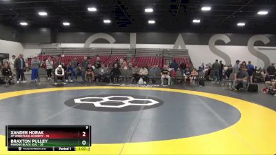 209 lbs Round 1 (8 Team) - Braxton Pulley, Minions Black (GA) vs Xander Horak, CP Wrestling Academy