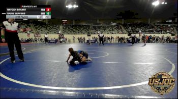 50 lbs 2nd Place - Raygen Bryant, Prime Wrestling vs Sadie Beavers, Harrah Little League Wrestling