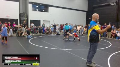 67 lbs Round 1 - Bryant Sloan, Eastside Youth Wrestling vs Colton Leagans, Hard Rock