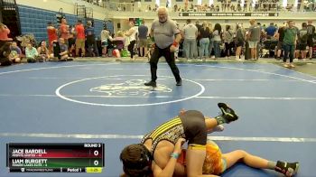 84 lbs Round 3 (6 Team) - Jace Bardell, Misfits United vs Liam Burgett, Finger Lakes Elite