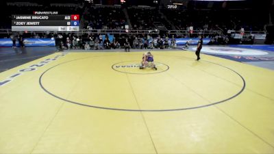 100 lbs 1st Place Match - Jasmine Brucato, Alexander-Pembroke-Byron Bergen-HFL vs Zoey Jewett, General Brown