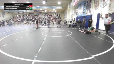 100 lbs Champ. Round 2 - Juliana Reyes, Cabrillo/Long Beach vs Abigail Marquez, Marina