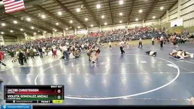 170 lbs Cons. Round 3 - Jacobi Christensen, Uintah vs Violeta Gonzalez Anzaldo, Canyon View