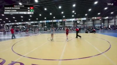82 lbs Quarterfinal - Charlie Claymore, MATPAC Wrestling vs Sydney Caven, Governor Wrestling