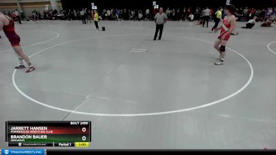 150 lbs Cons. Round 2 - Brandon Bauer, Arkansas vs Jarrett Hansen, Powerhouse Wrestling Club