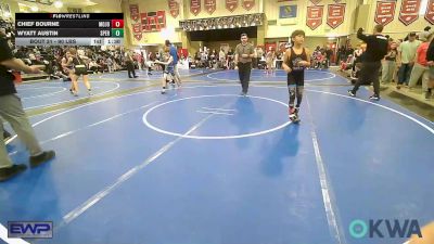 90 lbs Quarterfinal - Chief Bourne, Mojo Grappling Academy vs Wyatt Austin, Sperry Wrestling Club