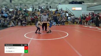 65 lbs Prelims - Cody Eggleton, Butler vs Nate Boyle, Rec