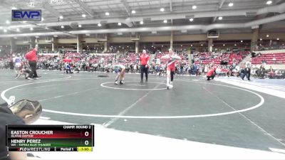 120 lbs Champ. Round 2 - Easton Croucher, Olathe Raptor vs Henry Perez, WR - Topeka Blue Thunder