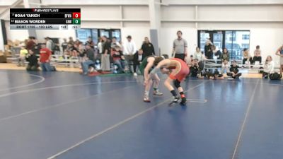 100 lbs Cons. Semis - Noah Yakich, Black Fox Wrestling Academy vs Mason Worden, Gold Rush Wrestling