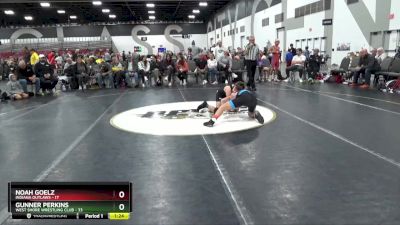 105 lbs Semis & 1st Wrestleback (8 Team) - Noah Goelz, Indiana Outlaws vs Gunner Perkins, West Shore Wrestling Club